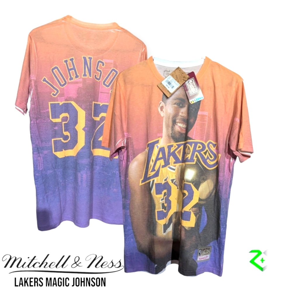 Mitchell & Ness Hardwood Classics Magic Johnson T-shirt Med NWT